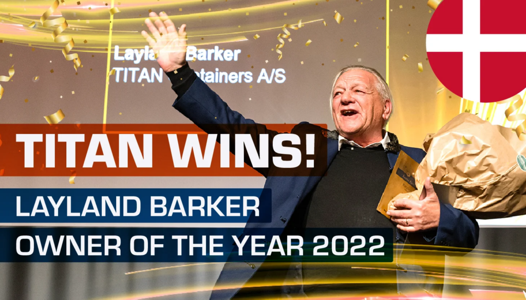 Årets leder 2022 er Layland Barker fra Titan Containers